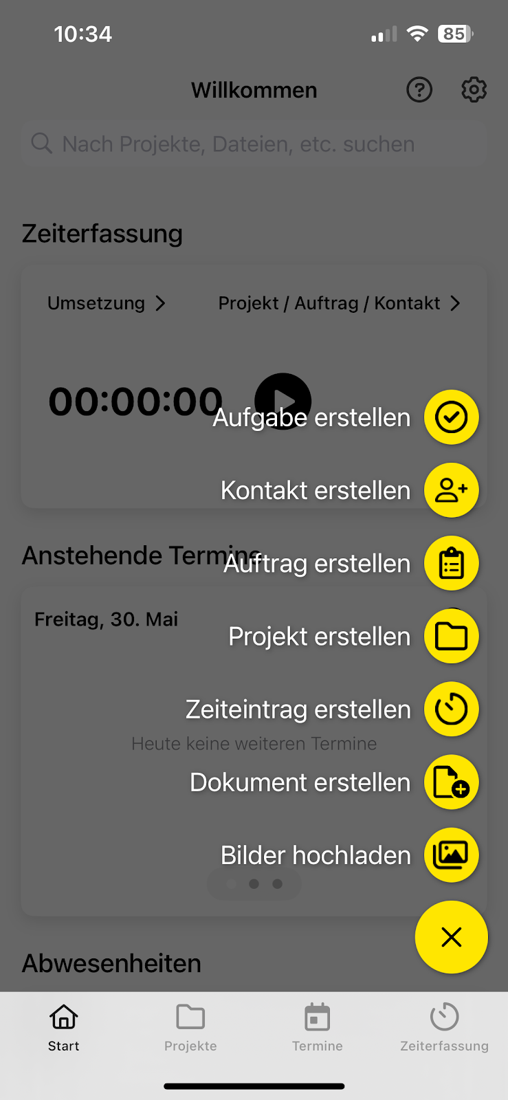 Homescreen